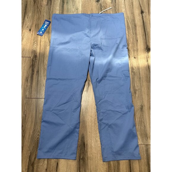 Landau All-Day Mechanical Stretch Unisex Scrub Set LGE Blue Durable Fabric For C - Picture 6 of 6